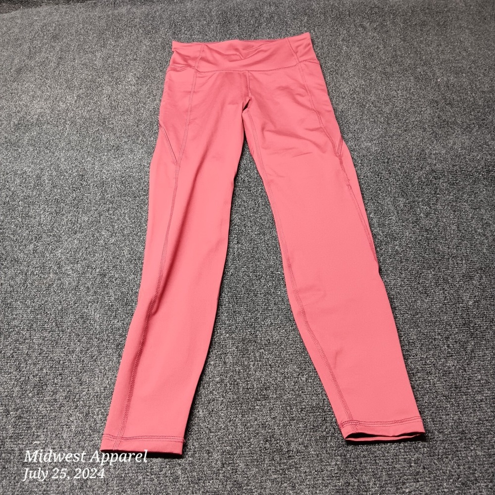 All in Motion Pants Women XS Extra Small Red Stretch Cute Leggings Skinny‎
